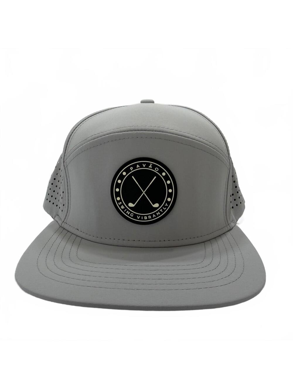 PAVAO Swing Vibrantly Golf Snapback Hat Gray OSFA